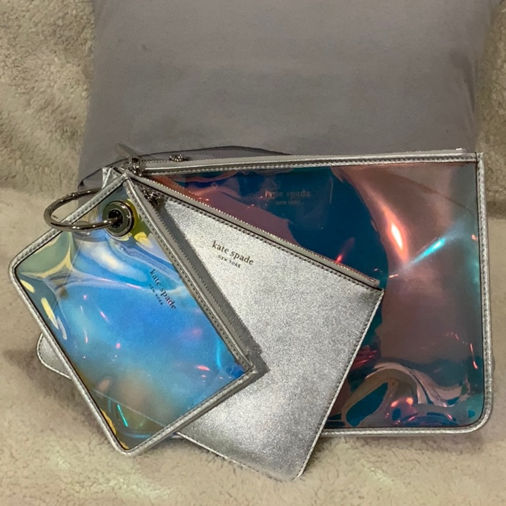 NWOT Kate Spade zipper pouch set - Picture 2 of 3
